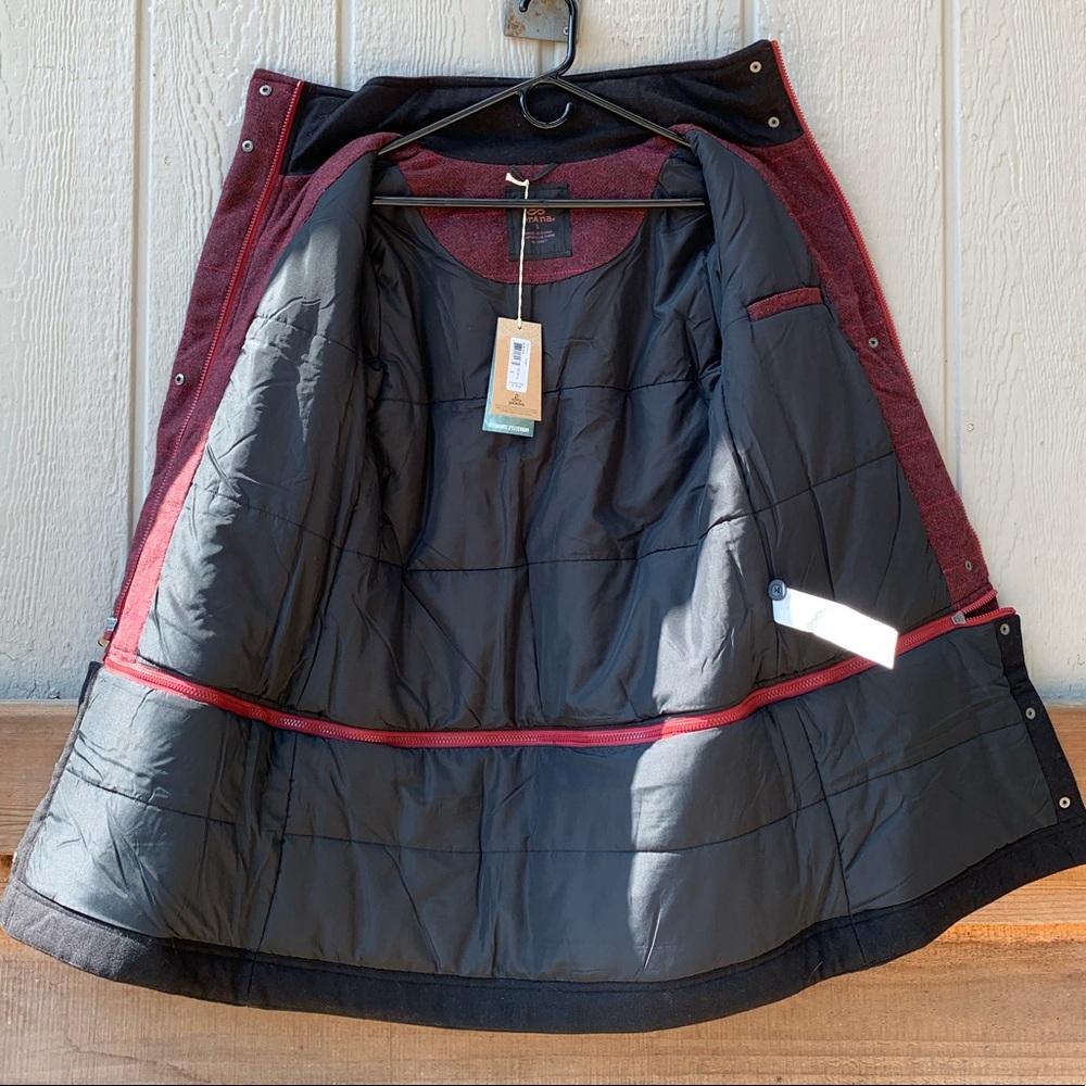 Prana convertible quilted wool Caprise jacket - Picture 9 of 16